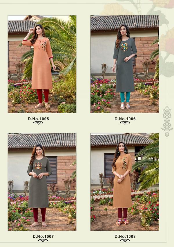 Parra Kasturi 1 Fancy Embroidery Kurti